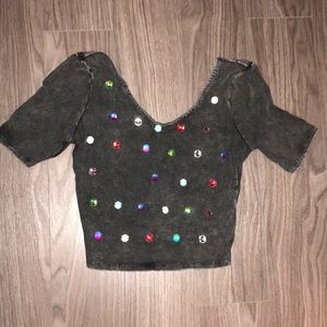 Disco crop top